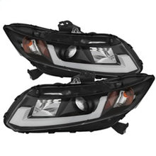 Load image into Gallery viewer, Spyder 12-14 Honda Civic (Excl. 2014 Coupe) Projector Headlights Lgtbr DRL Black PRO-YD-HC12-DRL-BK

