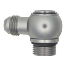 Load image into Gallery viewer, DeatschWerks 10AN ORB Male to 8AN Male Flare Low Profile 90-Degree Swivel - Anodized DW Titanium
