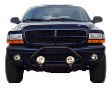Load image into Gallery viewer, AVS 97-04 Dodge Dakota (Behind Grille 3 Pc) High Profile Bugflector II Hood Shield - Smoke
