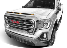 Load image into Gallery viewer, AVS 19-22 GMC Sierra Aeroskin Low Profile Hood Shield w/ Lights - White Frost Tricoat
