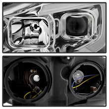 Load image into Gallery viewer, xTune 13-16 Ford Escape 13-16 LED Light Bar Halogen Proj Headlights - Chrome (PRO-JH-FESCA13-LB-C)
