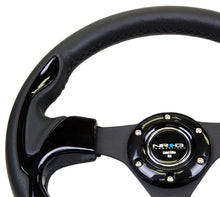 Load image into Gallery viewer, NRG Reinforced Steering Wheel (320mm) Blk w/Gloss Black Trim
