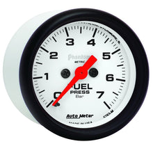 Load image into Gallery viewer, AutoMeter Gauge Fuel Pressure 2-1/16in. 7Bar Digital Stepper Motor Phantom
