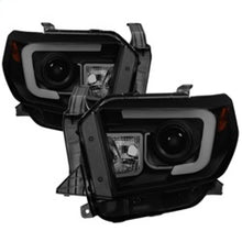 Load image into Gallery viewer, Spyder Toyota Tundra 2014-2016 Projector Headlights Light Bar DRL Black Smoke PRO-YD-TTU14-DRL-BSM
