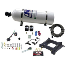 Load image into Gallery viewer, Nitrous Express 4150 Gemini Stage 6 Nitrous Kit (50-300HP) w/15lb Bottle
