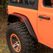 Load image into Gallery viewer, Rugged Ridge HD Steel Tube Fenders Rear Pair Black 18-19 JL
