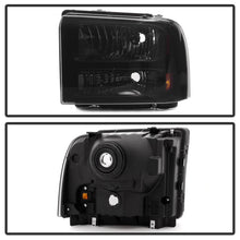 Load image into Gallery viewer, Xtune Ford F250 F350 F450 Superduty Excursion 99-04 Headlights Black Smoked HD-JH-FF25099-HA-BSM

