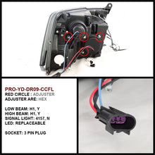 Load image into Gallery viewer, Spyder Dodge Ram 1500 09-14 Projector Headlights Halogen- CCFL Halo LED - Blk PRO-YD-DR09-CCFL-BK
