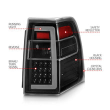 Load image into Gallery viewer, ANZO 07-17 Ford Expedition LED Taillights w/ Light Bar Black Housing Clear Lens
