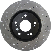 Load image into Gallery viewer, StopTech 02-06 Acura RSX Type S / 06-09 Honda Civic Si Slotted &amp; Drilled Right Front Rotor
