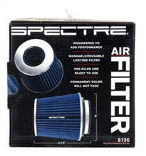 Load image into Gallery viewer, Spectre Adjustable Conical Air Filter 5-1/2in. Tall (Fits 3in. / 3-1/2in. / 4in. Tubes) - Blue
