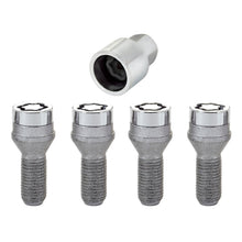 Load image into Gallery viewer, McGard Wheel Lock Bolt Set - 4pk. (Cone Seat) M14X1.25 / 17mm Hex / 27.3mm Shank Length - Chrome

