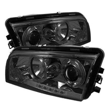 Load image into Gallery viewer, Spyder Dodge Charger 06-10 Projector Headlights Halogen Only - LED Halo LED Smke PRO-YD-DCH05-LED-SM
