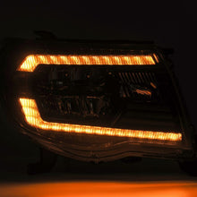 Load image into Gallery viewer, AlphaRex 05-11 Toyota Tacoma LUXX Crystal Headlights Plank Style Design Black w/Activation Light/DRL
