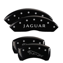 Load image into Gallery viewer, MGP 4 Caliper Covers Engraved Front &amp; Rear Acura Black Finish Silver Char 2017 Acura ILX

