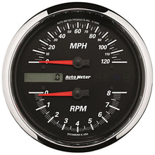 Load image into Gallery viewer, Autometer Pro-Cycle Gauge Tach/Speedo 4 1/2in 8K Rpm/120 Mph Black
