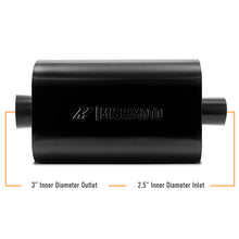 Load image into Gallery viewer, Mishimoto Muffler with 2.5in Center Inlet/Outlet - Angled Tip - Black
