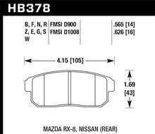 Load image into Gallery viewer, Hawk 03-07 RX8 Blue Race Rear Brake Pads D1008
