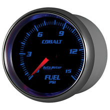 Load image into Gallery viewer, Autometer Cobalt 2-5/8in  Mechanical Fuel Pressure Gauge 0-15 PSI
