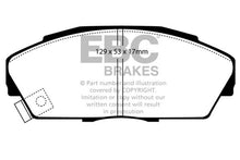 Load image into Gallery viewer, EBC 92-94 Acura Integra 1.7 Vtec Redstuff Front Brake Pads
