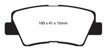 Load image into Gallery viewer, EBC 09-11 Hyundai Azera 3.3 Greenstuff Rear Brake Pads
