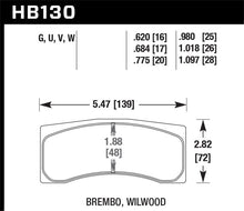 Load image into Gallery viewer, Hawk Brembo X9 060 71/74 / Brembo XA4 D3 01/04 / Wilwood Integra IP Racing DTC-60 Brake Pads
