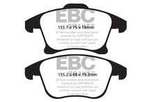 Load image into Gallery viewer, EBC 13+ Ford Fusion 1.6 Turbo Greenstuff Front Brake Pads
