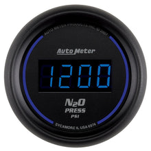 Load image into Gallery viewer, Autometer Ultra-Lite 2-1/16in 1600 PSI Digital Nitrous Pressure Gauge - Black
