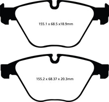 Load image into Gallery viewer, EBC 10+ BMW 535i 3.0 Turbo (F10) Greenstuff Front Brake Pads
