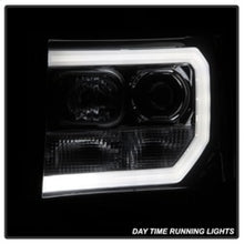 Load image into Gallery viewer, Spyder GMC Sierra 1500/2500/3500 07-13 V2 Projector Headlights - Smoke PRO-YD-GS07V2-LBDRL-SM
