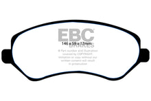 Load image into Gallery viewer, EBC 04-07 Chrysler Town &amp; Country 3.3 Rear Drums Ultimax2 Front Brake Pads
