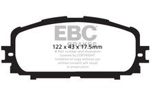 Load image into Gallery viewer, EBC 12+ Toyota Yaris 1.5 Greenstuff Front Brake Pads
