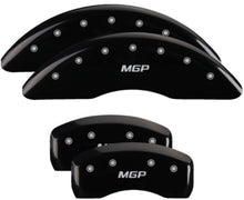 Load image into Gallery viewer, MGP 4 Caliper Covers Engraved Front &amp; Rear MGP Black Finish Silver Char 2018 Kia Sportage
