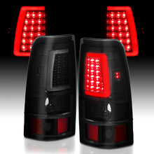 Load image into Gallery viewer, ANZO 1999-2002 Chevy Silverado 1500 LED Taillights Plank Style Black w/Smoke Lens
