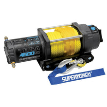 Load image into Gallery viewer, Superwinch 4500 LBS 12V DC 1/4in x 50ft Synthetic Rope Terra 4500SR Winch - Gray Wrinkle
