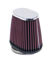 Load image into Gallery viewer, K&amp;N Universal Clamp-On Air Filter 2-1/8in Flange 4in x 3in Base 3in x 2in Top 4in Length
