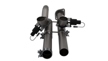 Load image into Gallery viewer, QTP 17-18 Ford Raptor EC/CC 2.5in 304SS Aggressor Cutout Dual Mid Pipes
