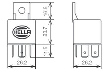 Load image into Gallery viewer, Hella Relay 12V 20/40A Spdt Res Bkt

