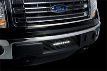 Load image into Gallery viewer, Putco 11-14 Ford F-150 - EcoBoost Bumper Grille Inserts - Black SS Bar and 10in Luminix Light Bar
