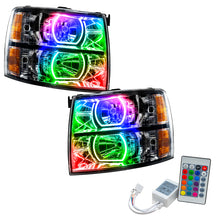 Load image into Gallery viewer, Oracle 07-13 Chevy Silverado SMD HL - Black - Square Style - ColorSHIFT w/ Simple Controller
