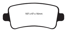 Load image into Gallery viewer, EBC 10+ Buick Allure (Canada) 3.0 Greenstuff Rear Brake Pads

