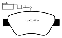 Load image into Gallery viewer, EBC 10-11 Fiat 500 1.4 (Bosch Calipers) Redstuff Front Brake Pads
