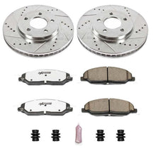 Load image into Gallery viewer, Power Stop 05-10 Ford Mustang Front Z26 Street Warrior Brake Kit
