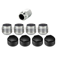 Load image into Gallery viewer, McGard Wheel Lock Nut Set - 4pk. (Under Hub Cap / Radius Seat) M14X1.5 / 19mm Hex / .890in. L w/Caps
