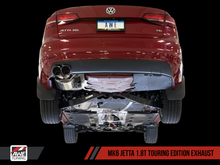 Load image into Gallery viewer, AWE Tuning Mk6 GLI 2.0T - Mk6 Jetta 1.8T Touring Edition Exhaust - Polished Silver Tips
