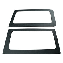 Load image into Gallery viewer, DEI 11-18 Jeep Wrangler JK 2-Door Boom Mat Rear Side Window Trim - 2 Piece - Black Leather Look
