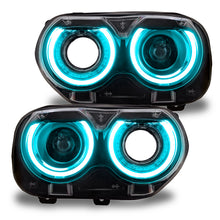 Load image into Gallery viewer, Oracle 15-21 Dodge Challenger RGB+W Headlight DRL Upgrade Kit - ColorSHIFT w/ Simple Controller

