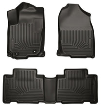 Load image into Gallery viewer, Husky Liners 13 Toyota RAV4 Weatherbeater Black Front &amp; 2nd Seat Floor Liners
