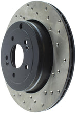 Load image into Gallery viewer, StopTech Power Slot 10-13 Hyundai Genesis Coupe Track &amp; R-Spec Rear Left Drilled Rotor
