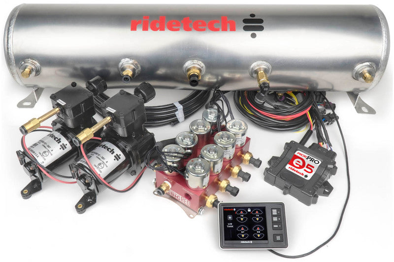 Ridetech RidePro E5 Air Ride Control System 5 Gal Dual Compressor High ...